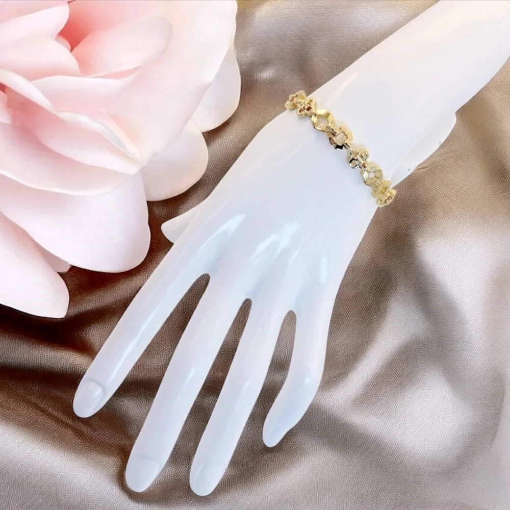 Tory Burc Kira Clover Mixed Logo Cuff Bracelet - Picture 3 of 6